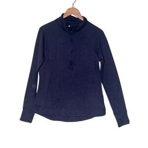 Avia 1/4 Zip Performance/ Activewear pullover LS top Blue Reflective size XL